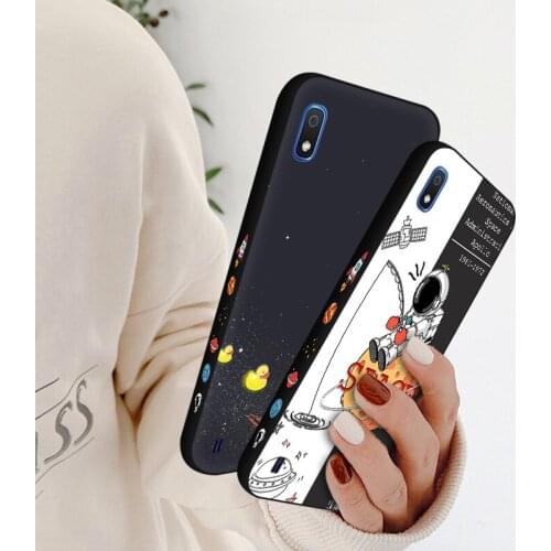 Side Print Phone Case For Samsung Galaxy M10 M20 M21 M30 Space Astronaut Back Cover For Samsung A10 A20E A21 A30 A40 S A50