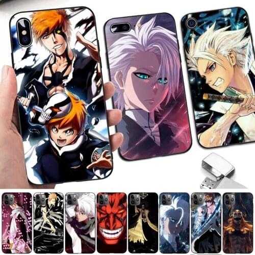 Yinuoda Japanese Anime Bleach Phone Case for iPhone 8 7 6 6S Plus X 5S SE 2020 XR 11 12 pro XS MAX