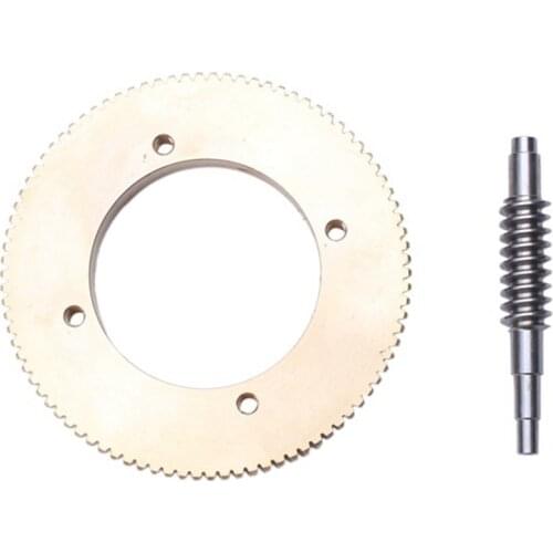 Stainless Steel Worm Tin Bronze Worm Gear Wear 1:90 Reduction Ratio Large Reduction Ratio