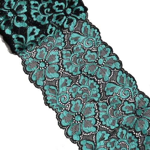 10Yds Elastic Embroidered Lace Trim Red Blue Black Ribbon Stretchy Lace Fabric DIY Sewing Accessories Wedding Hair Garments