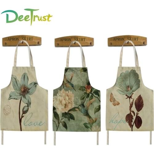 Flower Cooking Apron Funny Novelty BBQ Party Apron Naked Men Women Kitchen Cooking Apron Delantal Cocina