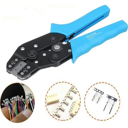 SN-01BM Pin Crimping Tool HCS Crimping Plier 2.54mm 3.96mm 28-18AWG Crimper 0.1-1.0mm Square dupont crimp tool