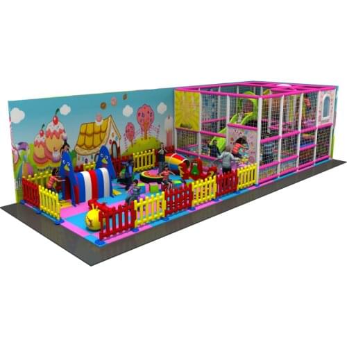 Customized made kids indoor maze playground center YLW-IN171025