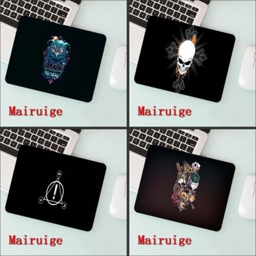 Mairuige big promotion cheapest mouse pad multi size simple pure black background pattern computer gaming