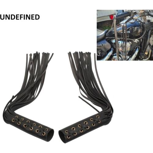 7/8" Motorcycle Grips Lever Cover Leather Fringed Hand Grip Handlebar Grips for Indian Chopper Custom Moto chief vintage