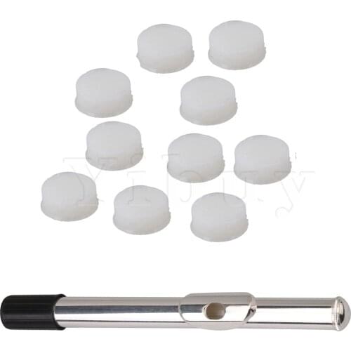 Yibuy Flute Mouthpiece Maintenance Parts Flute Head Joint & Silicone Open Plug