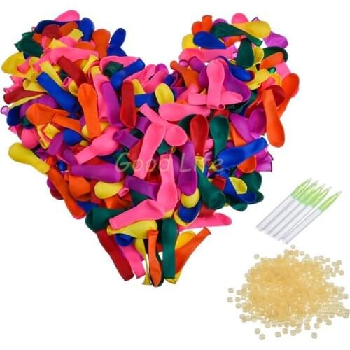 120/240 Balloons Rubbers+1 Refill Tools Refill Pack Party Water Bombs Colorful Water Balloons for Party Childrens game