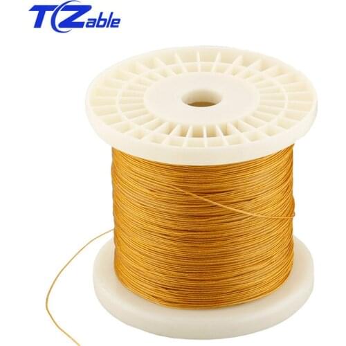 Earphone Upgrade Cable DIY 1 Core Copper Silver Weaving Cable For 2.5mm 4.4mm 3.5mm Audio Headphone Adapter Cable 10m 20m 50m