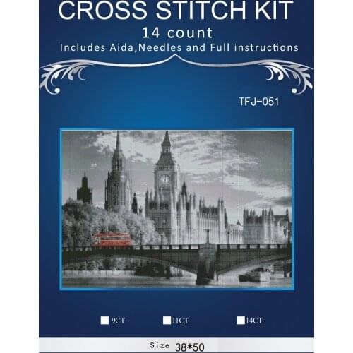 ONEROOM Embroidery Counted Cross Stitch Kits Needlework - Crafts 14 ct DMC DIY Arts Handmade Decor - Sea boat