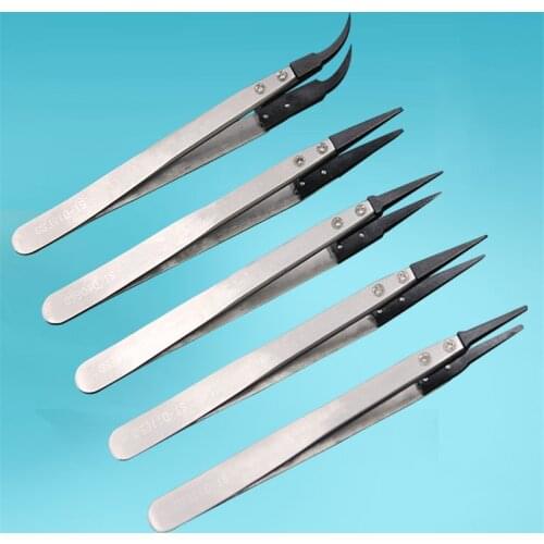 ESD Tweezers Interchangeable head antistatic carbon fiber forceps head ESD-259/259A/242/249/250/2A/7A/00