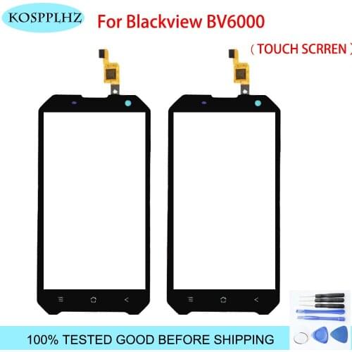 KOSPPLHZ Tape Mobile Phone Touchscreen For Blackview BV6000 Touch Screen Panel Digitizer Front Glass Sensor bv 6000 Accessories
