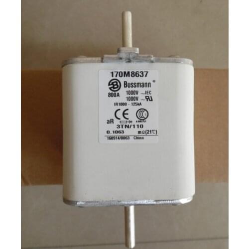 Fuses: 170M8636 700A 1000V / 170M8637 800A / 170M8638 900A 1000V aR