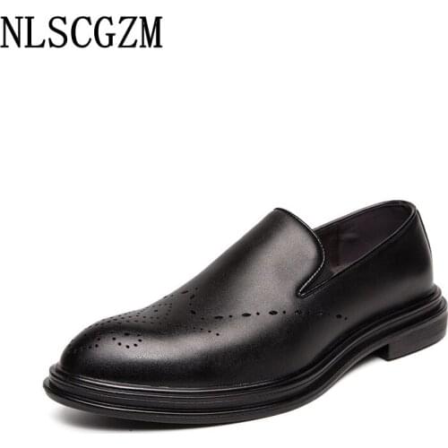 Italian Business Suit Formal Slip on Shoes Men Wedding Dress Oxford Shoes for Men Coiffeur Men Dress Shoes Loafers Office 2021
