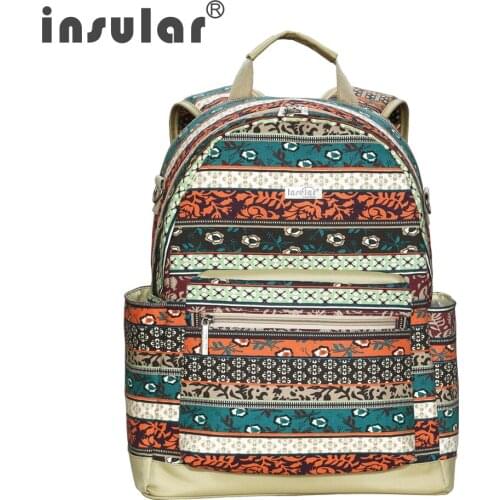 Insular Mother Shoulder Bag Waterproof Baby Nappy Bags Diaper Bag Fashion Maternity Baby Stroller Bag Backpack Mummy Handbag