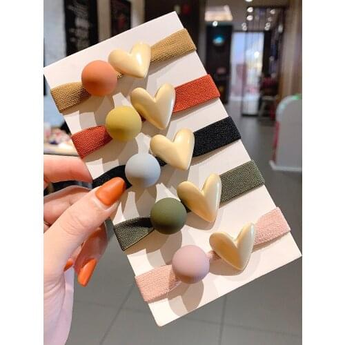 Korean Style Fashion New Arrival Hot Selling Hair Band Thick Elastic Hair Rope Pony Tail Women Girls Student Hair Ring Headpiece