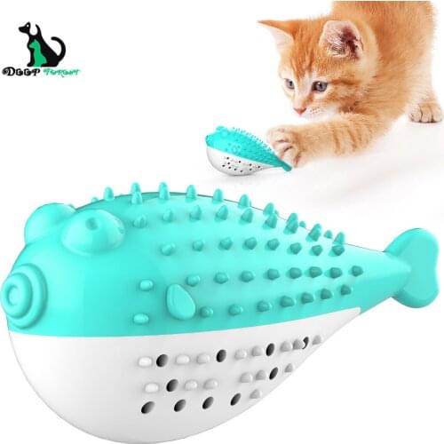 Cat Toothbrush Catnip Toys Cleaning Kitten Toy CT-007