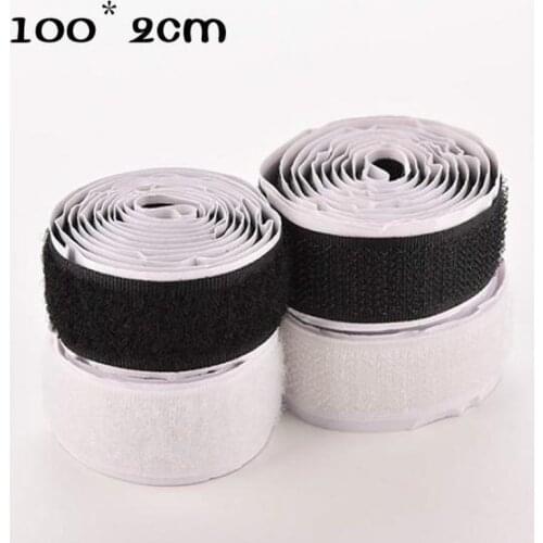 2Rolls/Set 3Ft Nylon Strap Hook Loop Self Adhesive Strong Sticky Fastener Tape