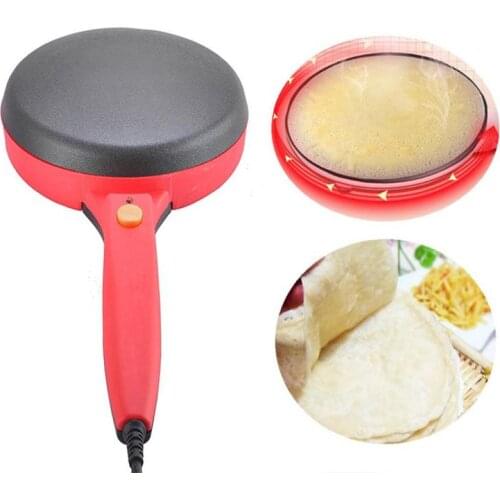 220V Non-stick Electric Crepe Maker Pizza Maker Pancake Maker Crepe Making Pan Household Kitchen Tools Cooking Pan