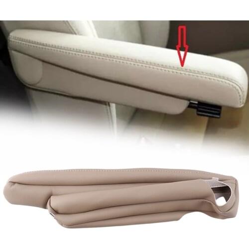 Car PU Leather Front Seat Armrest Cover Protection Cover for Land Rover Freelander 2 2007-2015