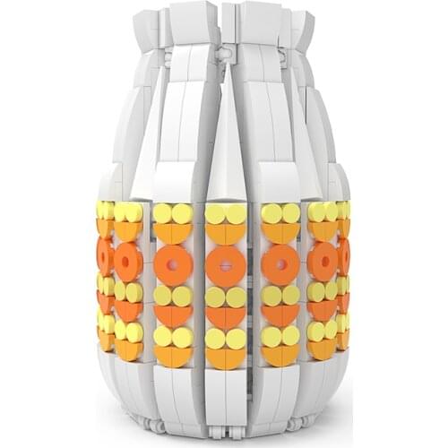 DIY Mailackers White Vase 10280 Flowers Bouquet Phalaenopsis Rose Friend Potted Plants Building Blocks Toys for Girls