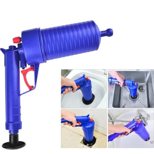 Dredge Plug Air Pump Pressure Pipe Toilet Plunger Drain Cleaner Sewer Sinks Blocked Blockage Basin Pipeline Clogged Remover