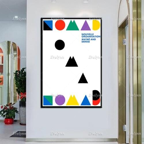 Ikko Tanaka Japanese Poster Nomad 1988 Minimalism Abstract Modern Home Decor Prints Wall Art Canvas Modular Pictures Gift