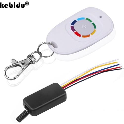 Kebidu 1CH RF Relay Module Switch Receiver 433MHz 5V-12V LED Light Wireless Controller Waterproof Remote Control