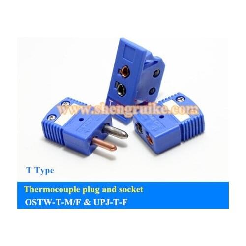Omega Thermocouple plug T Type Round Pin connector socket