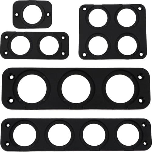 LEEPEE Car USB Panel For Ship Motorcycle Truck Golf Cart 1/2/3/4 Hole Charger Switch Voltmeter Mounting Plate