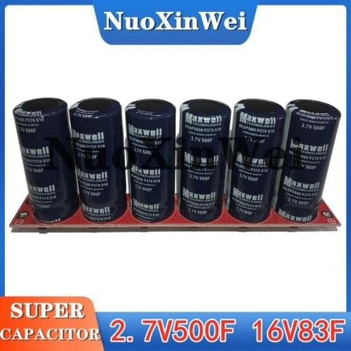 Maxwell 16V83F automotive rectifier supercapacitor 2.7V500Fstarting capacitor module