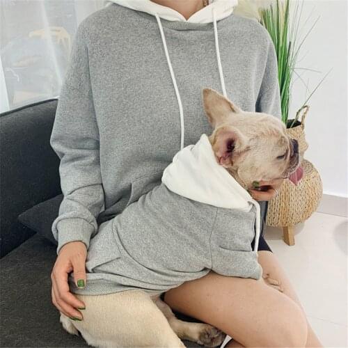 Miflame Family Dog Hoodies For Dog Clothes Poodle French Bulldog Clothes For Small Dog Sweatshirts Casual Adult clothes Fashion