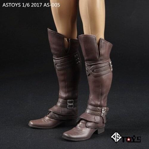 Mnotht 1:6 Scale AS005 Mens Long Boots Luxury Combat Boots Shoes Model Figure Fit For 12" Body Action Figures Doll Accessories