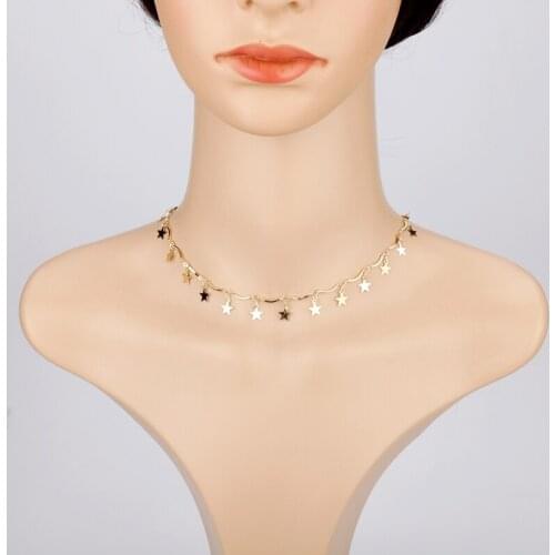 Tiny Stars Choker Necklace For Women Bohemian Choker Jewellery Necklaces for Teen Girls