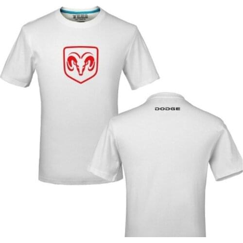2021NEW Creative design for Dodge logo t shirt solid color cotton T Shirt Mens New Arrival Style Short Sleeve Men t-shirt