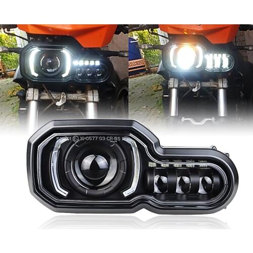LED Headlight High/Low beam with DRL Assembly Kit and Replacement Headlight For BMW F650GS/F700GS/F800GS F800ADV F800R