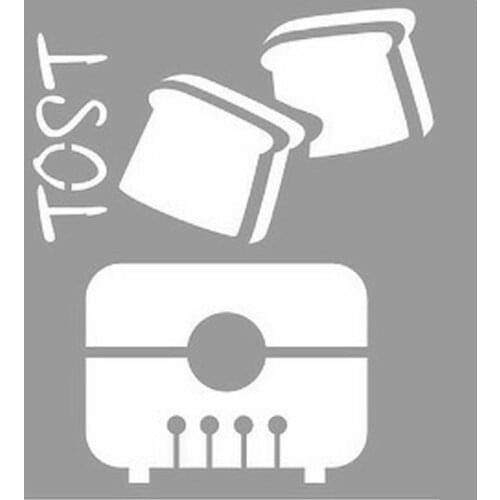 Toast Machine Stencil Design, Painting Template 30x30 Cm, Walls, Tiles, furniture For Easy and Practical Pattern Application
