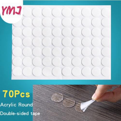 Waterproof Acrylic Double-sided Adhesive Round Glue Seamless Scotch Tape Household Paste Decoration Two Faced Sticky No Trace