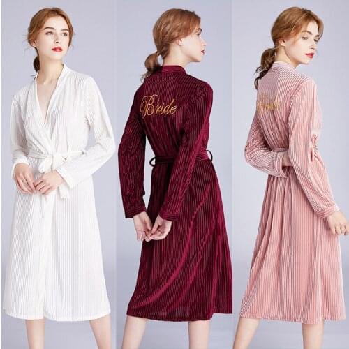 Size Sleep Lounge Nightgowns Sleepwear Style Night Nightwear Women Sexy Lingerie Indoor wedding robes for bridesmaids and bride