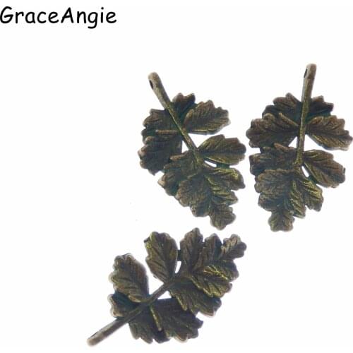 20pcs Patina Tree Leaves Charms32mm Vintage Metal Charms for Jewelry Making DIY Findings