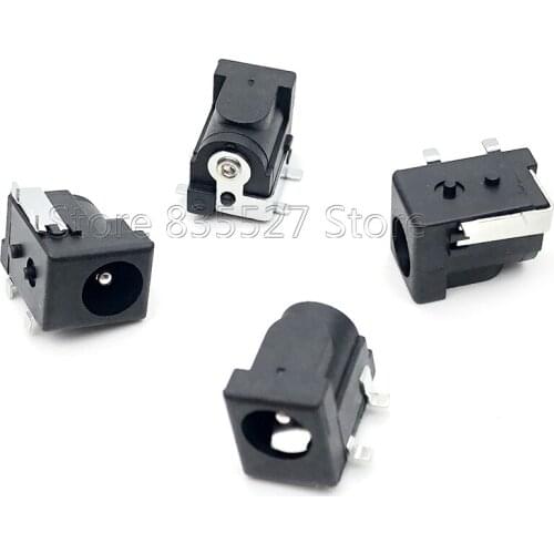 300pcs/reel/lot SMD Patch DC005 DC-050 4pin 5.5-2.1 DC socket SMD welding plate 5.5*2.1mm