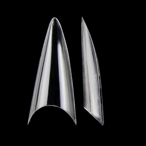 500pcs Half Cover False Nails Stiletto Japanese Style Short Sharp End Fake Nail Artificial Nail Art Tips Salon DIY NDK-BT-P37