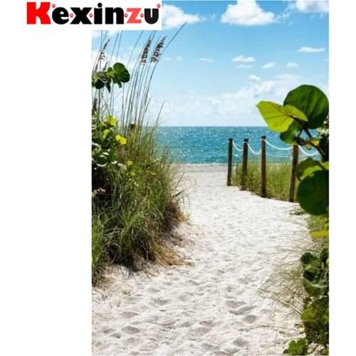 Kexinzu Full 5D DIY Square/Round Diamond Painting" Sea Beach Scenery" 3D Embroidery Cross Stitch Mosaic diamondpainting Gift