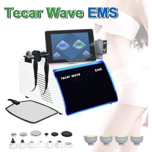 Newest Physical Shock Wave Therapy Machine 3in1 EMS Muscle Stimulator Smart Tecar Therapy CET RET for Pain Reduce