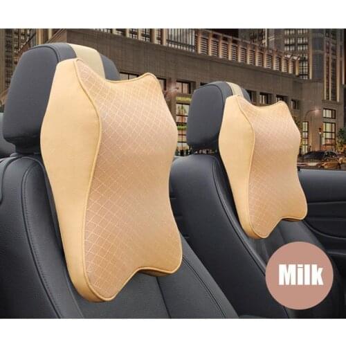 Car Neck Pillow Adjustable Head Restraint 3D Memory Foam Auto Headrest Travel Pillow Neck Support Holder Seat Covers Car Styling