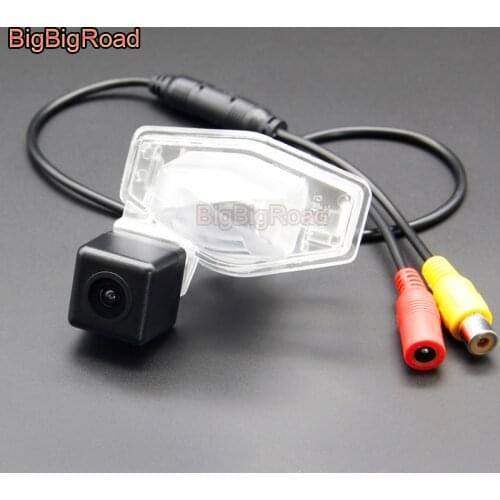 BigBigRoad Wireless Vehicle Rear View Parking CCD Camera HD Color Image For Honda Vezel Elysion HRV HR-V Odyssey 2015 2016 2017