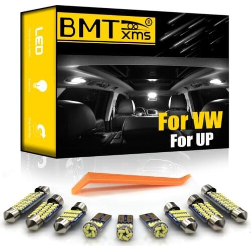 BMTxms 6Pcs For Volkswagen VW UP 2012-2016 Canbus Vehicle LED Interior Map Dome Trunk Light Kit Error Free Auto Accessories