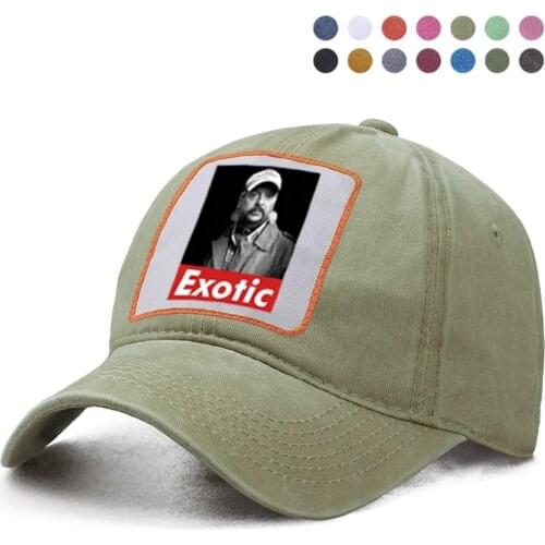 Tiger King Joe Exotic Baseball Cap Harajuku Hip Hop Dad Solid Trucker Hats Casquette Snapback Woman Berets Ponytail Caps Gorras