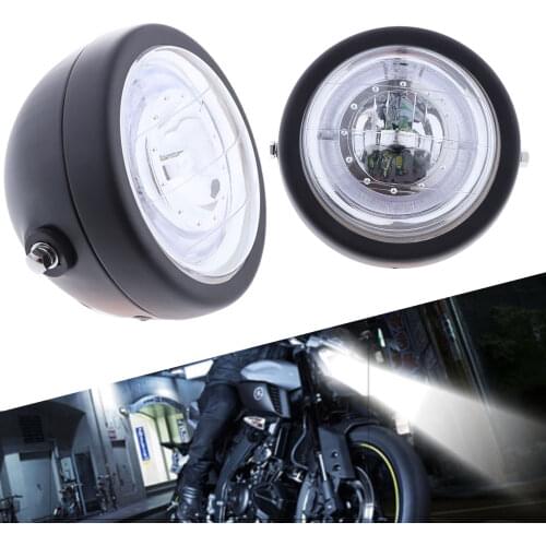 5.2 Inch 35W White Clear Lens Beam Motorcycle Headlight Round Style Projector Headlight Motorcycle Lamp Universal
