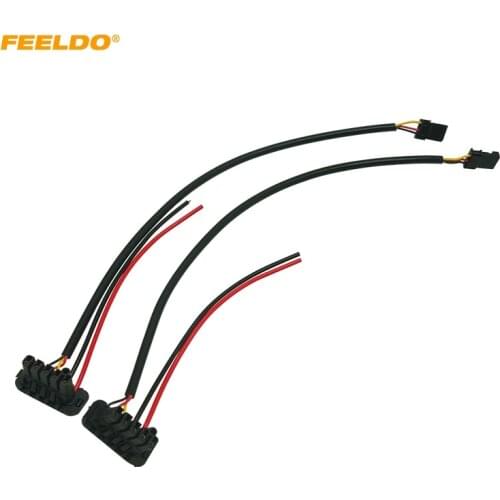 FEELDO 1PC Auto HID Headlight Power Cord Wire Harness For Hella Gen 4 Factory Original D2S D2R OEM Xenon HID Ballast