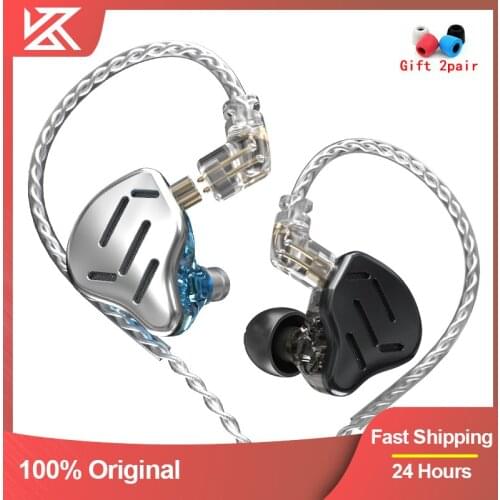 KZ ZAX 7BA 1DD 16 Unit Hybrid In-ear Earphones Metal HIFI Headset Music Sport KZ ZSX ZS10 PRO AS12 AS16 CA16 C10 PRO VX BA8 DM7